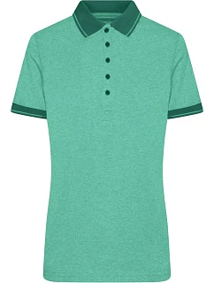 Daiber JN 705 Dámské žerzejové melírované polo 02.0705 green melange/dark green