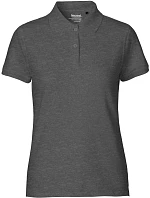Neutral O 22980 Dámské piqué polo z bio bavlny 77.2280 dark heather Neutral O 22980 Dámské piqué polo z bio bavlny 77.2280 dark heather