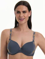 Colette podprsenka s kosticí košíčky se spacer-výztuží 5251 sky grey - RosaFaia