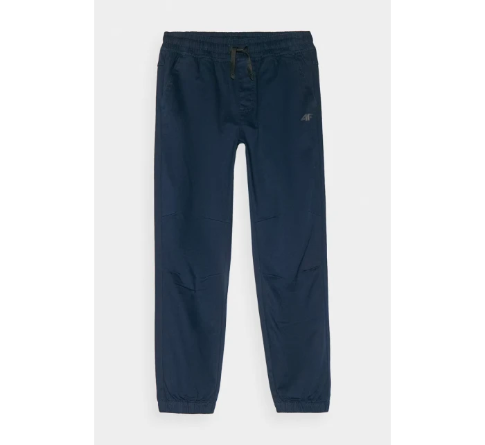 Chlapecké Kalhoty Jogger Casual Hladké Tmavě Modré model 21668668 - 4F