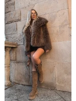 Kožené semišové dámské kozačky s přezkami zateplené Big Star OO274A182 béžové Kožené semišové dámské kozačky s přezkami zateplené Big Star OO274A182 béžové