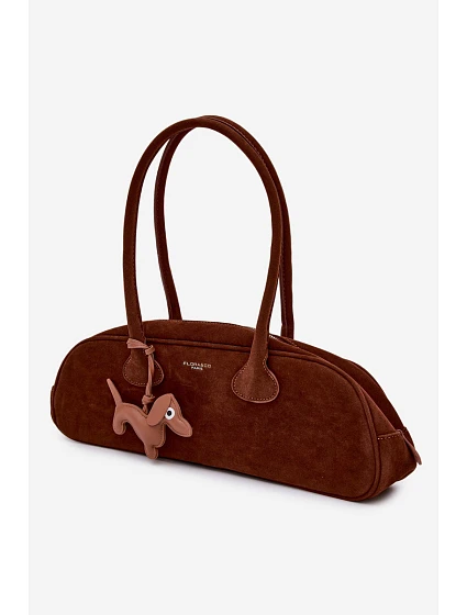 Kožená kabelka s přívěskem Camel model 22111644 - Flora&Co