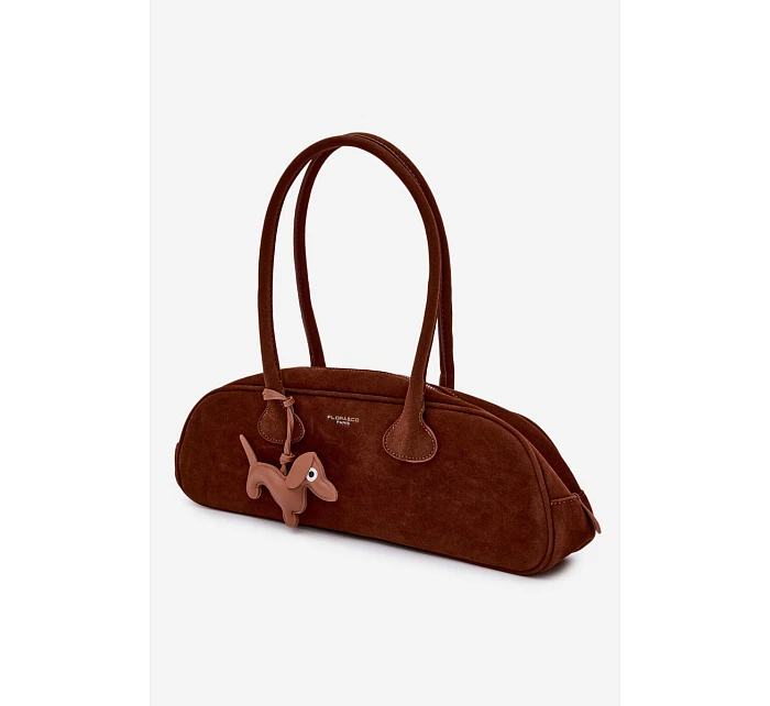 Kožená kabelka s přívěskem Camel model 22111644 - Flora&Co