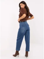 Spodnie jeans SP  ciemny niebieski model 21734246 - FPrice