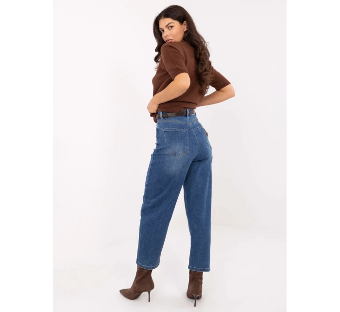 Spodnie jeans SP  ciemny niebieski model 21734246 - FPrice