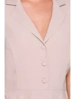 Košilové šaty ve střihu béžové model 21154751 - STYLOVE