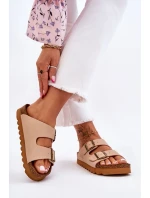 Dámské klasické pantofle Big Star - béžové