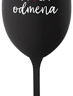 MOJA ODMENA - čierny pohár na víno 350 ml