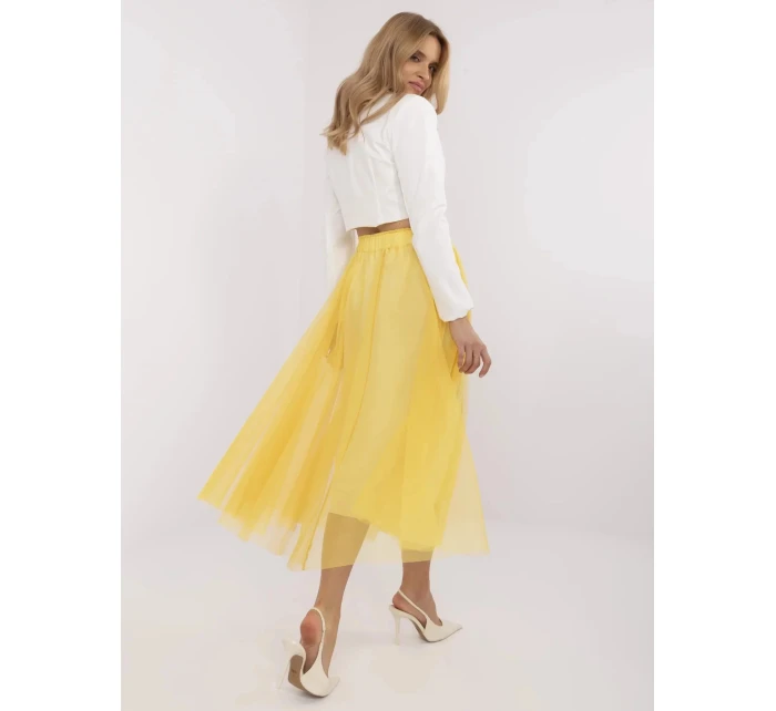 Dámská sukně DHJ SD model 21140227 žlutá - FPrice Dámská sukně DHJ SD model 21140227 žlutá - FPrice