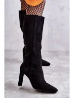 Kozačky na podpatku  model 173449 Step in style