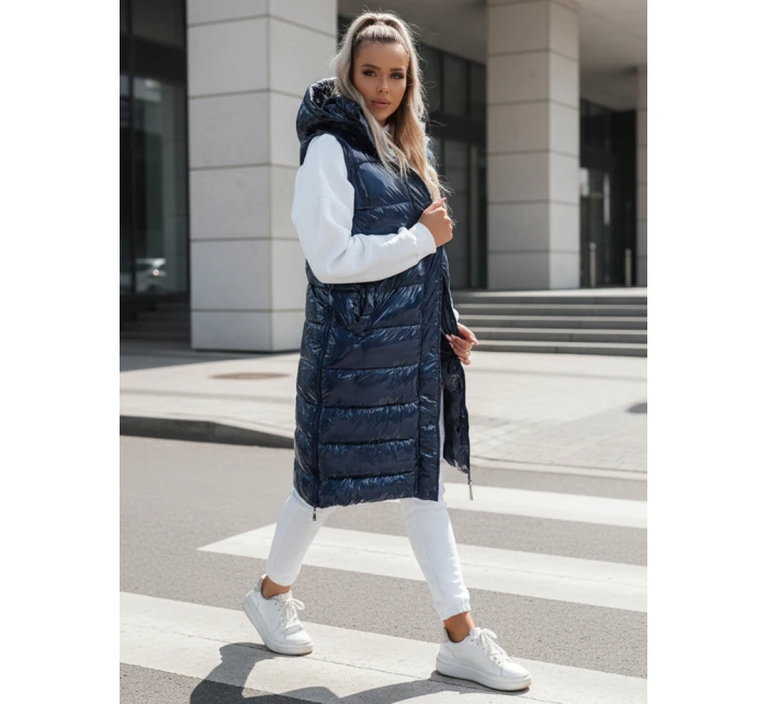Dámská prošívaná vesta modrá Dstreet model 21970177 - FashionStreet
