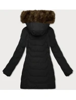 Černobéžová dámská bunda s kapucí model 21439603 - J.STYLE