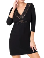 Dámská noční košilka Margo black - Donna Dámská noční košilka Margo black - Donna