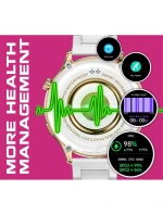 Dámské chytré hodinky Gold + Strap Pink model 21804967 - RUBICON Dámské chytré hodinky Gold + Strap Pink model 21804967 - RUBICON