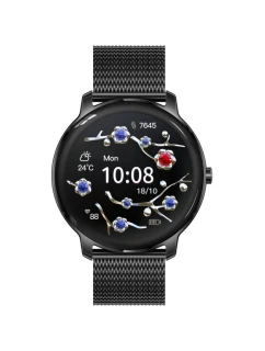 Dámské chytré hodinky RUBICON RNBE66 Black SMARUB124