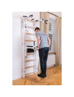 GYMNASTICKÝ ŽEBŘÍK S NASTAVITELNOU TYČÍ A ZÁBRADLÍM BENCHK 732W GYMNASTICKÝ ŽEBŘÍK S NASTAVITELNOU TYČÍ A ZÁBRADLÍM BENCHK 732W