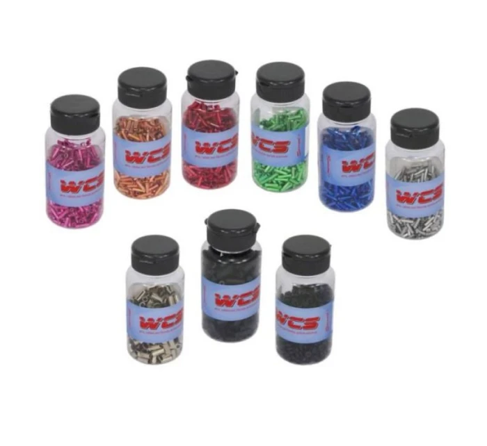 Konec drátu stříbrný 500 kusů láhev