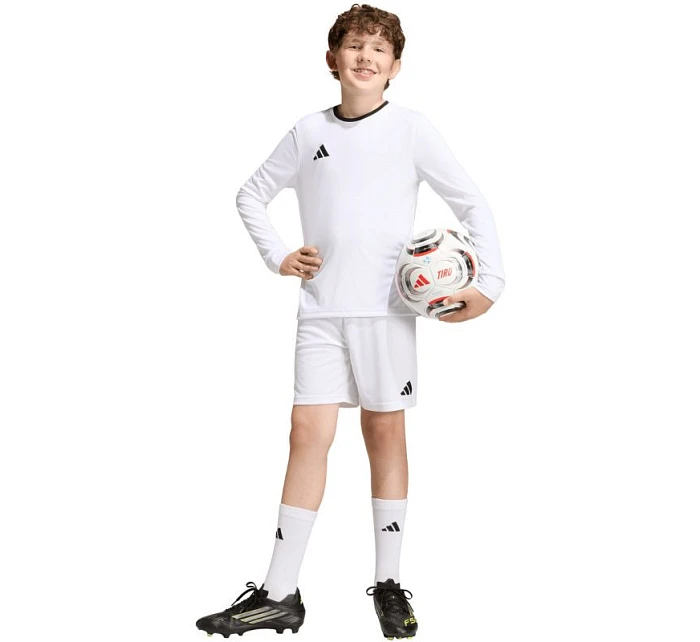 Adidas Entrada 26 dětské tričko s dlouhým rukávem bílé KF5874