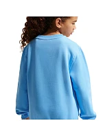 Dětská mikina Nike Sportswear Club Fleece, světle modrá, FD3006 497 Dětská mikina Nike Sportswear Club Fleece, světle modrá, FD3006 497