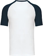 Kariban K 330 Baseballové tričko 20.K330 white/navy