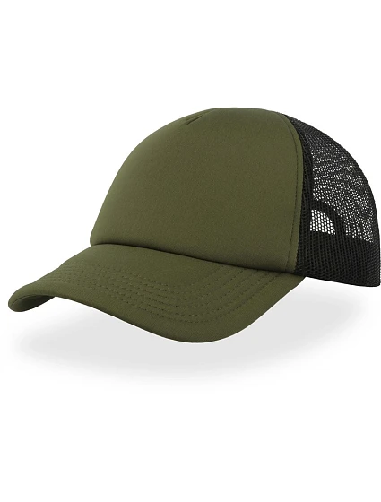 Atlantis Headwear Rapper 5 panelová síťovaná kšiltovka 33.2070 olive/black Atlantis Headwear Rapper 5 panelová síťovaná kšiltovka 33.2070 olive/black