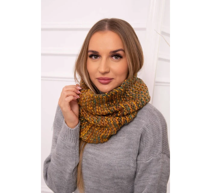KN16 Dámský snood v hořčicové barvě