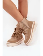 Dámské Botky Trapery Na Platformě Camel model 21705281 - Boto Dámské Botky Trapery Na Platformě Camel model 21705281 - Boto