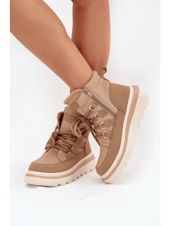 Dámské Botky Trapery Na Platformě Camel model 21705281 - Boto