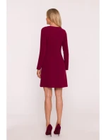 Dámské šaty model 21800741 Bordó - STYLOVE