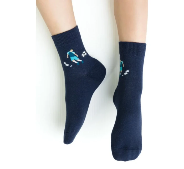 Chlapecké vzorované ponožky 014 JEANS 26-28