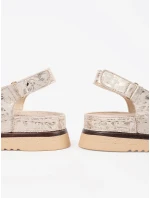 Designové sandály Jasnobeżowy dámské platforma Designové sandály Jasnobeżowy dámské platforma
