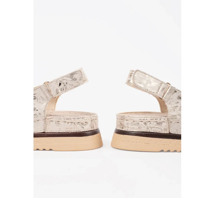 Designové sandály Jasnobeżowy dámské platforma Designové sandály Jasnobeżowy dámské platforma