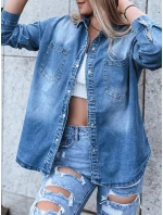 Dámská džínová košile AMERICANA modrá FashionStreet DY0348