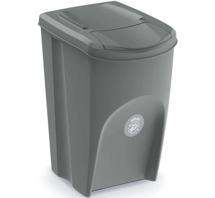 Odpadkové koše 35 l SORTIBOX SET4 PACKY ŠEDÉHO KAMENE dětské