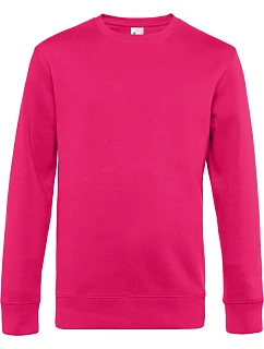 B&C KING Crew Neck_° Pánská mikina 01.U01K magenta pink