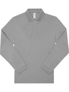 B&C My Polo 210 LSL Piqué polo s dlouhým rukávem z těžké bavlny 01.U427 sport grey