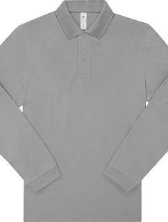 B&C My Polo 210 LSL Piqué polo s dlouhým rukávem z těžké bavlny 01.U427 sport grey