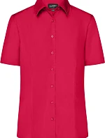Daiber JN 643 Popelínová business halenka s krátkým rukávem 02.0643 red