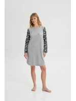 Noční košile s dlouhými rukávy model 18936888 - Vamp