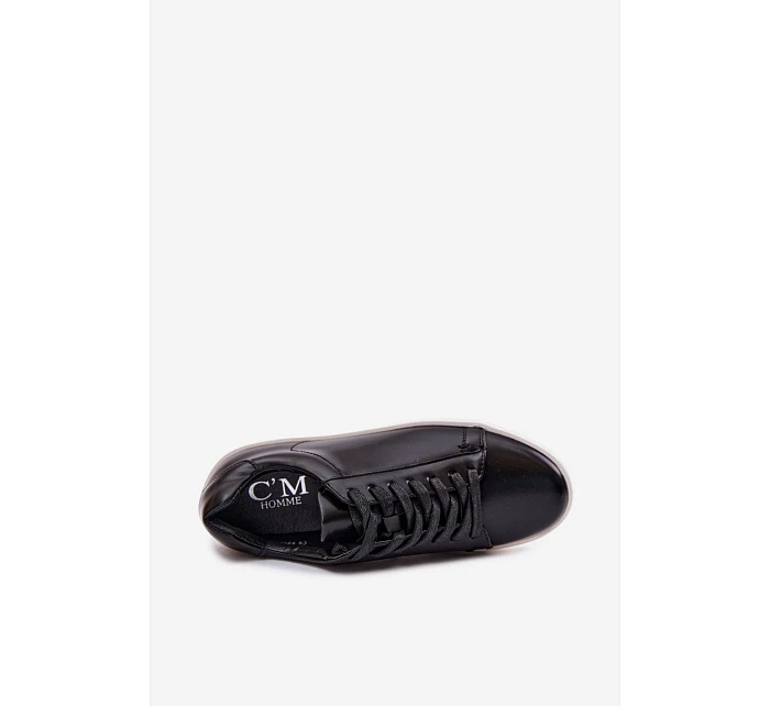 Pánské tenisky z eko kůže Černé Velton Pánské tenisky z eko kůže Černé Velton