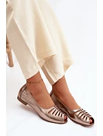 baleríny z přírodní kůže  Zlaté model 22125775 - Maciejka