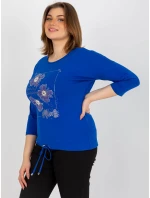 Dámská halenka RV BZ 8457.47P tmavě modrá - FPrice Dámská halenka RV BZ 8457.47P tmavě modrá - FPrice