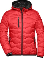 Daiber JN 1155 Dámská prošívaná bunda 02.1155 red/black