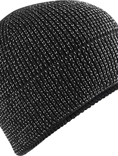 Beechfield B 325R Pletená čepice "Streetlite Reflective" 53.325R black