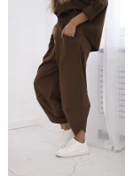 Souprava Punto Milano Winter tepláky + kalhot hnědý Souprava Punto Milano Winter tepláky + kalhot hnědý