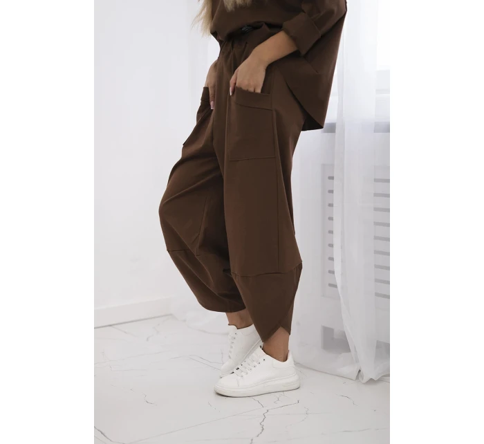 Souprava Punto Milano Winter tepláky + kalhot hnědý Souprava Punto Milano Winter tepláky + kalhot hnědý