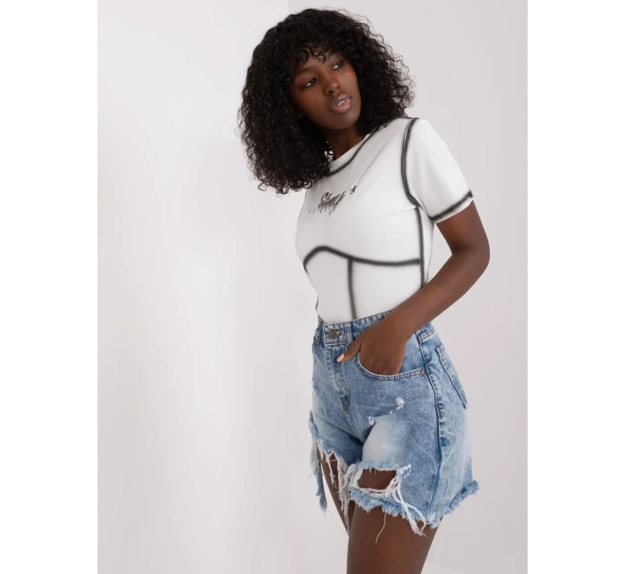 T shirt NM TS model 19662285 biały - FPrice T shirt NM TS model 19662285 biały - FPrice