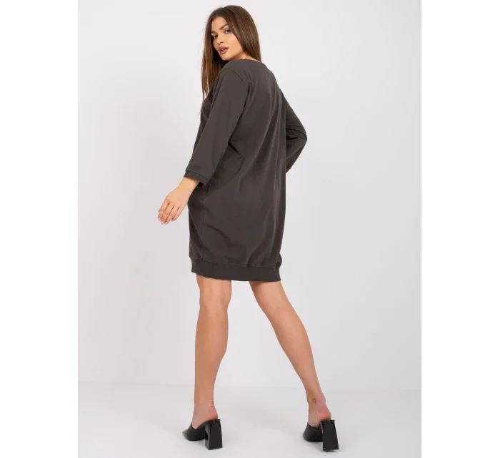 Šaty RV SK 6839.95 tmavá khaki