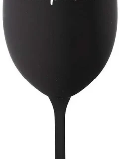 VÍNOPIČKA - černá sklenice na víno 350 ml