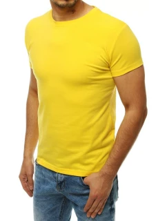 Pánské tričko bez potisku žluté Dstreet RX4194